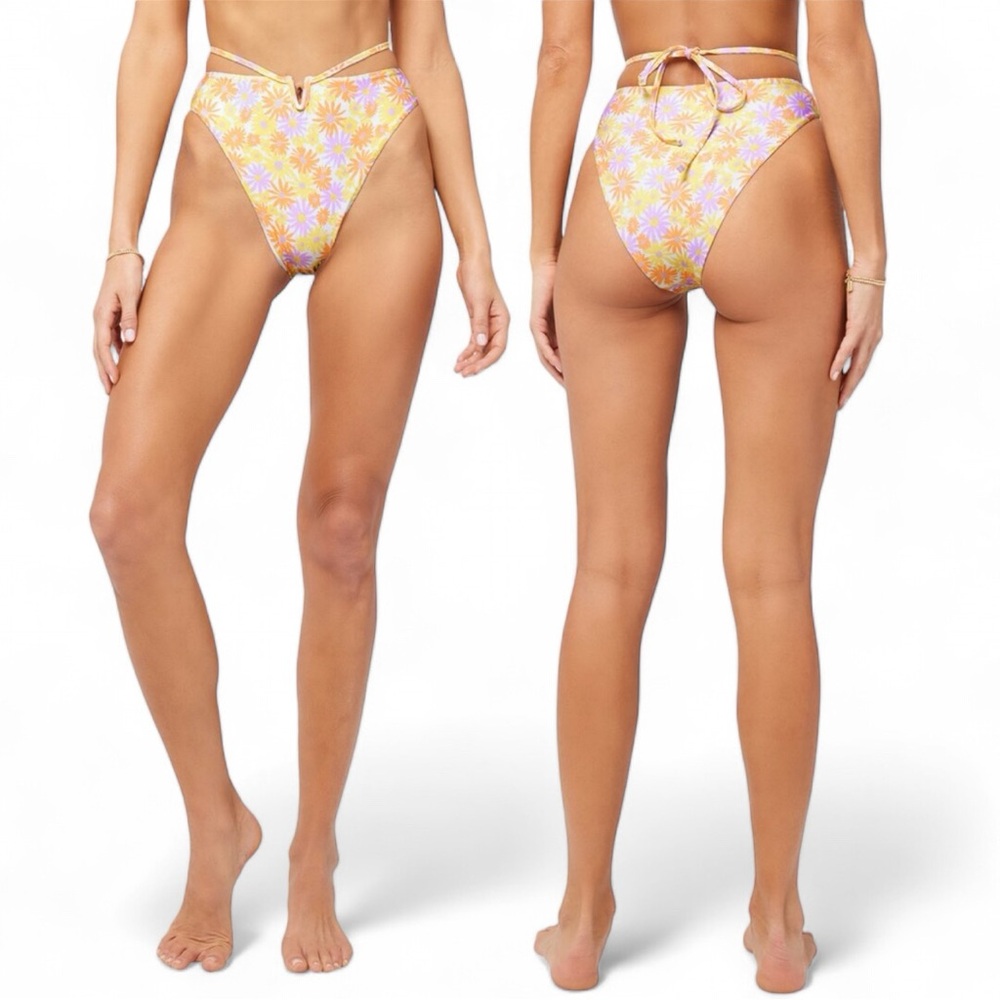 L*Space Joy Bitsy Bottoms in Oopsie Daisy Print